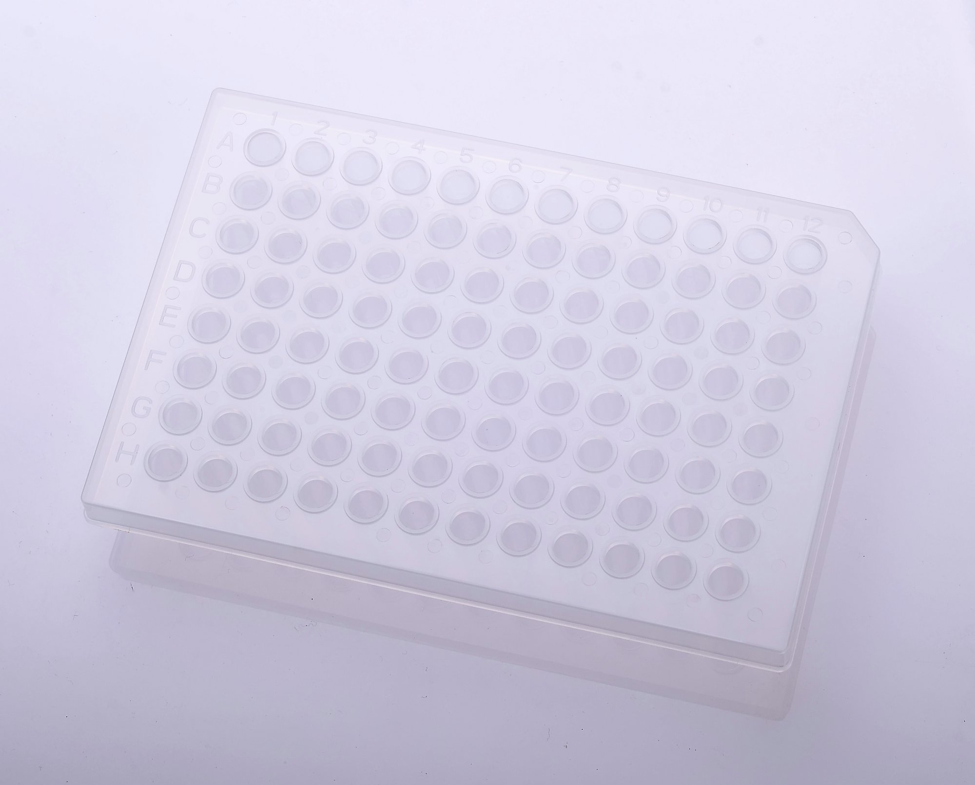 200μl 96-well PCR Half Skirt Amplification plate,Natural