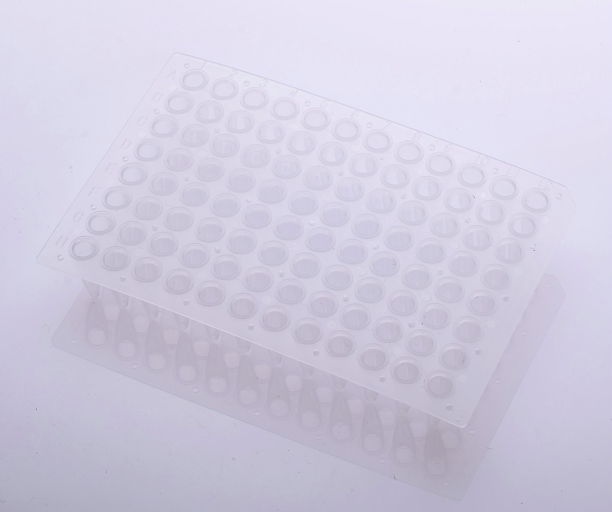 200μl 96-well PCR No Skirt Amplification plate,Natural